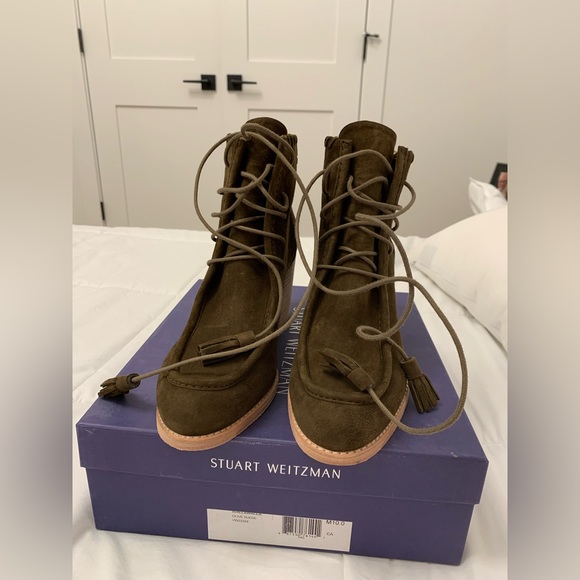 Stuart Weitzman Authentic Wallawalla Booties size 10 - Picture 1 of 4